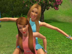 Toto som ja a moja najlepšia kamarátka v The Sims 3 :)